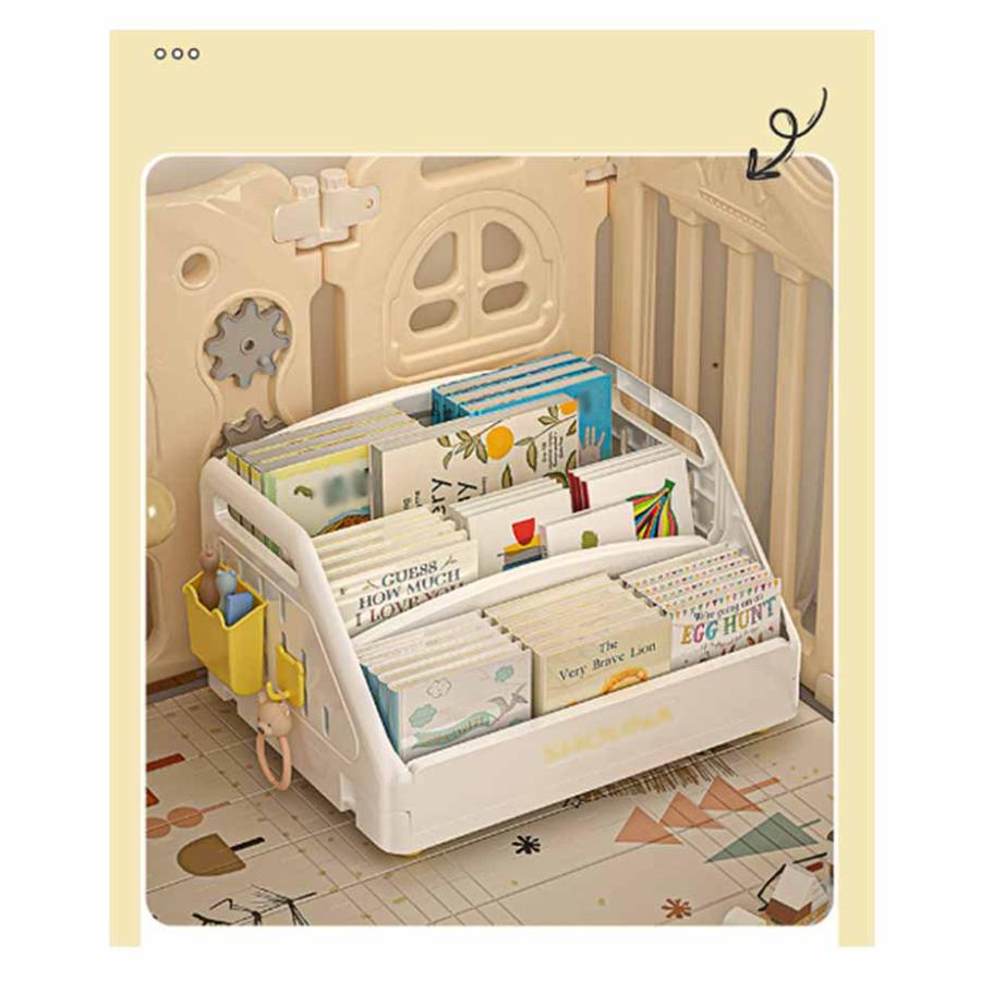 絵本ラック 絵本 おもちゃ収納 ラック 絵本棚 ロータイプ 絵本収納