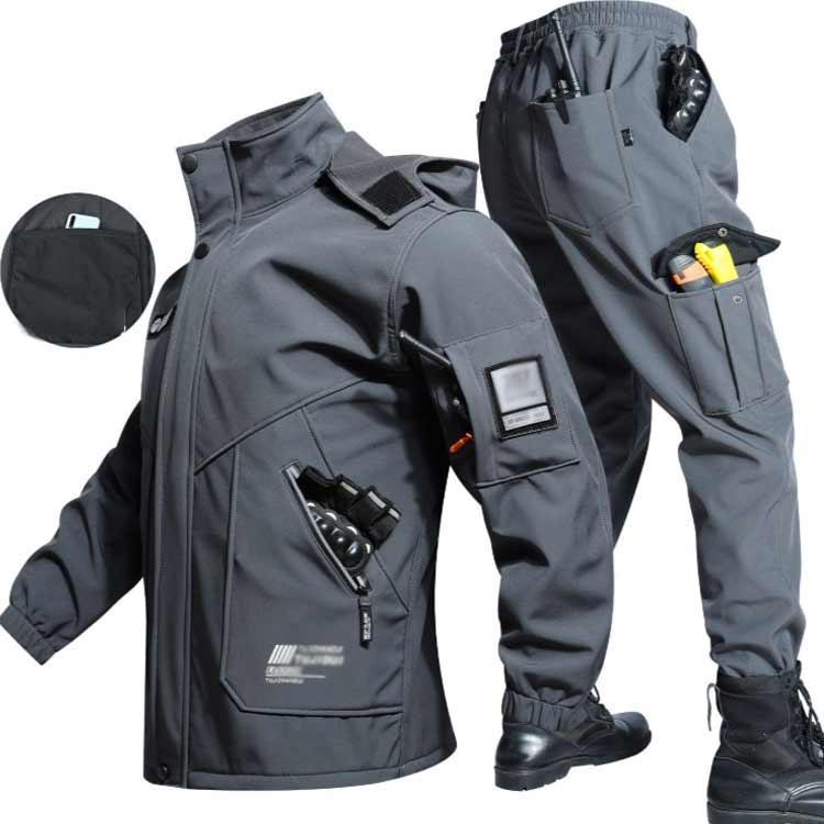 厚手 防水 防寒 防風 裏起毛 マウンテンパーカー 上下セット 作業服