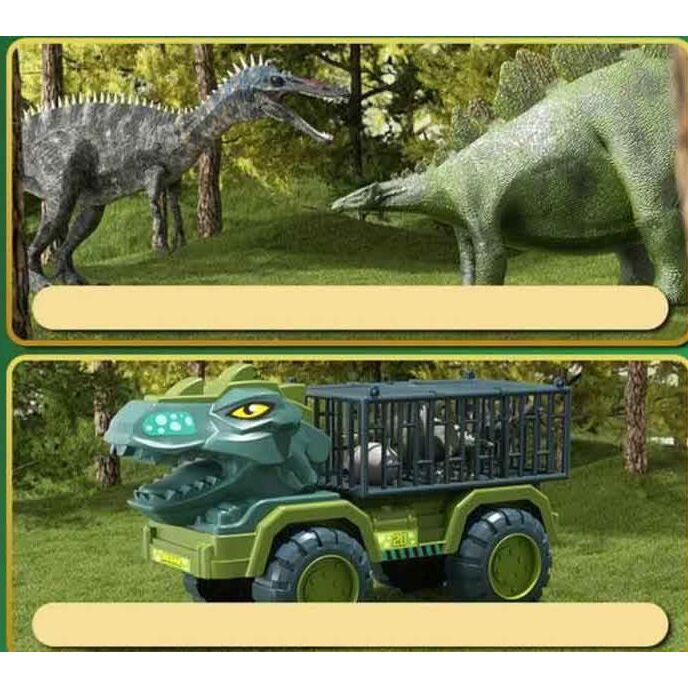 ダイナソートラック 恐竜セット ダイナソーカー 子供 知育玩具 【34点