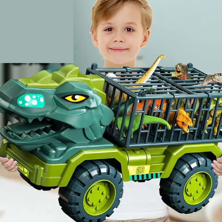 ダイナソートラック 恐竜セット ダイナソーカー 子供 知育玩具 【34点