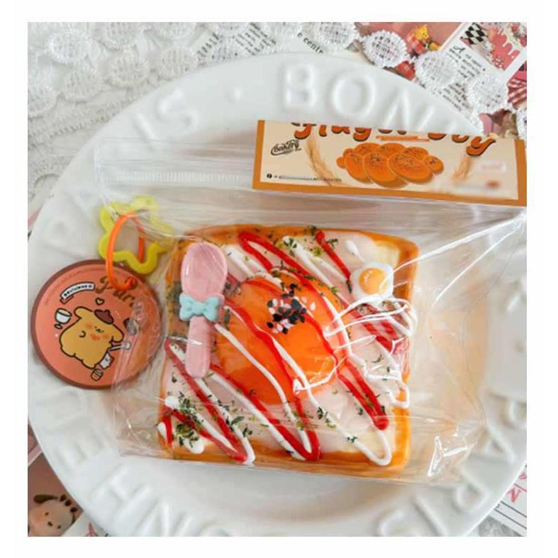低反発 バラエティー スクイーズ おもちゃ ジャンボスクイーズ パン型