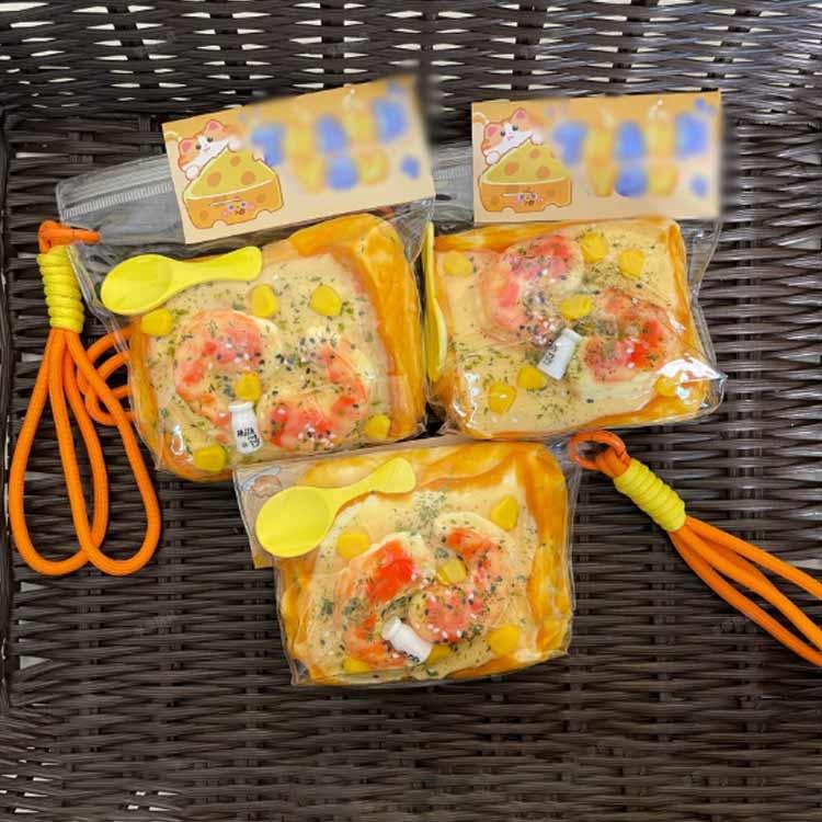 低反発 バラエティー スクイーズ おもちゃ ジャンボスクイーズ パン型