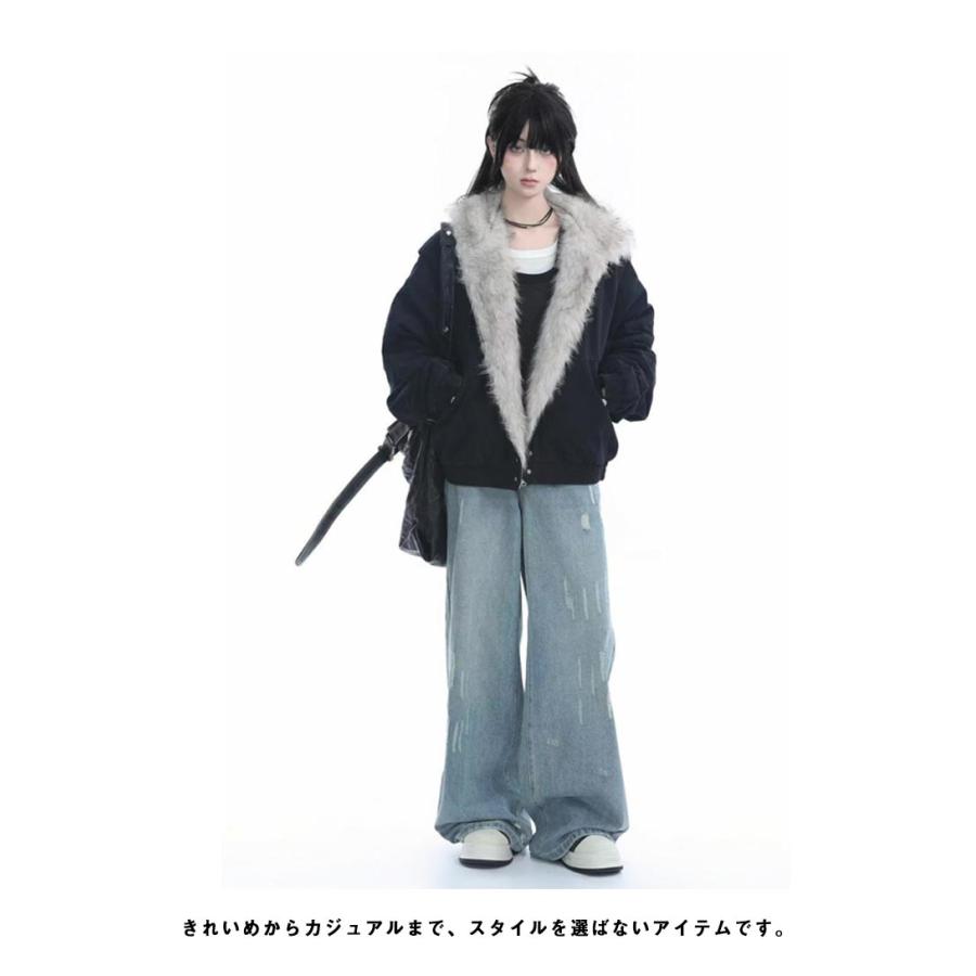 コート フェイクファー MA-1 ファージャケット ショート丈 ジャンパー