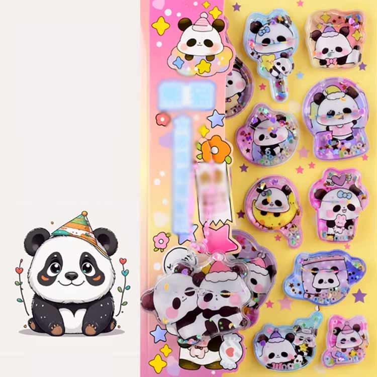 平成 ウォーターシール シャカシャカシール 飾り 4枚セット ビーズ入り