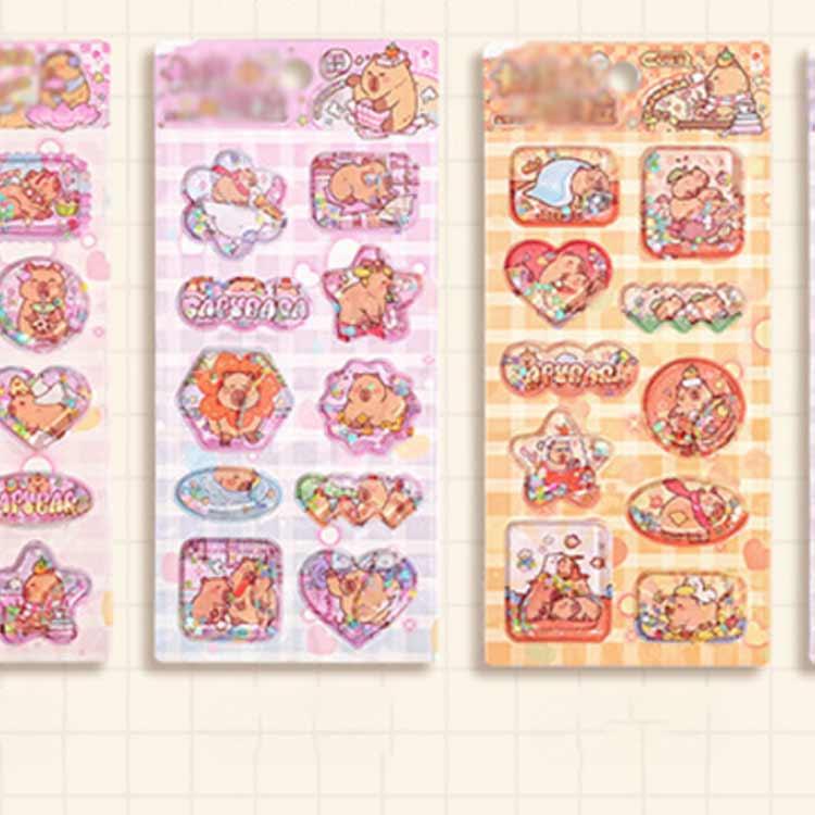 ぷっくりシール 装飾用 9枚入り ウォーターシール ぷくぷくシール 手帳