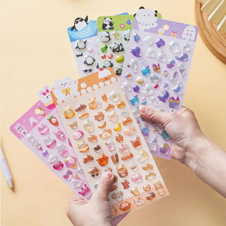 ボンボン シール ぷっくり 立体シール デコ まとめ買い かわいい 3D