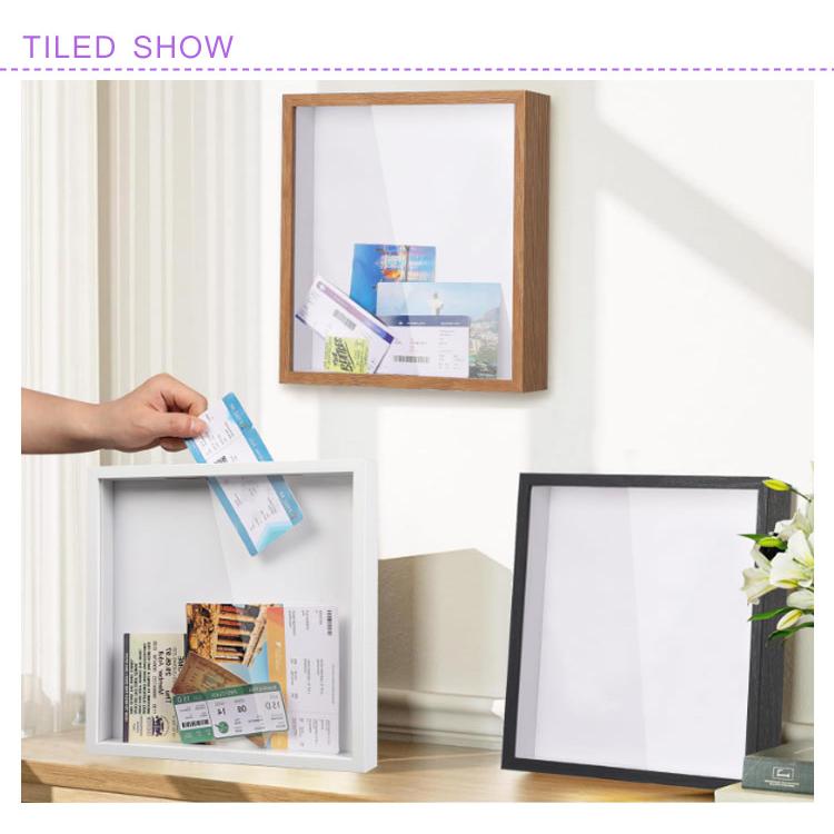 ボックス 収納 ディスプレイ用 チケットホルダーボックス 壁掛け