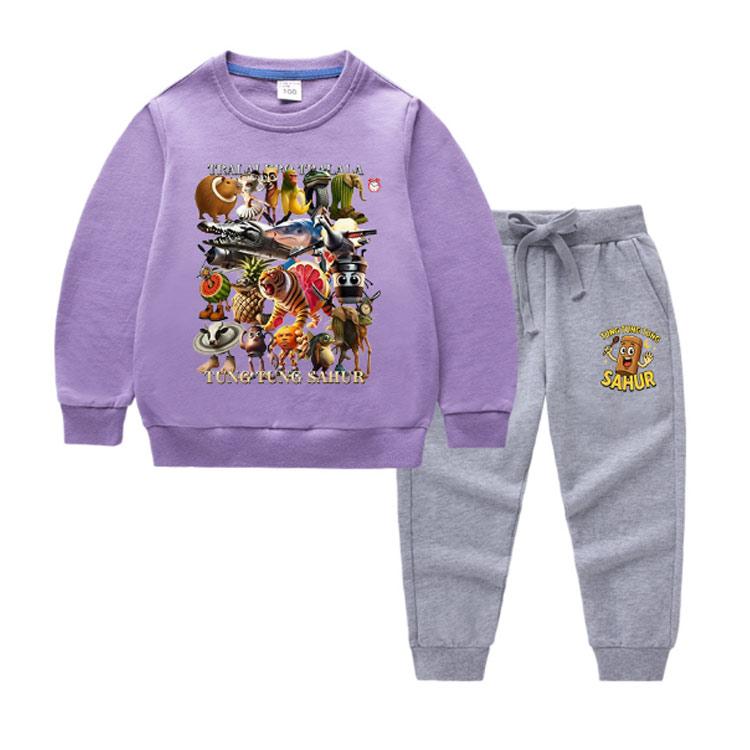 ブリストルキッズ　トレーナー＆ロングパンツ 上下Mサイズ イタリアブレインロット 子供服 【上下セット】長袖 トレーナー トララ