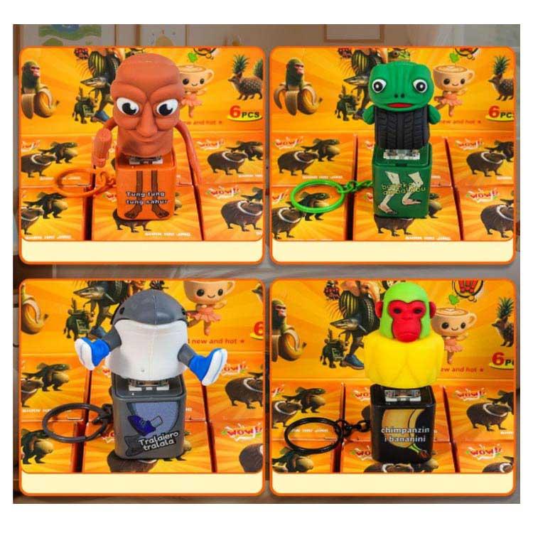 軽量 キーホルダー トゥントゥントゥンサーフール イタリアンブレイン