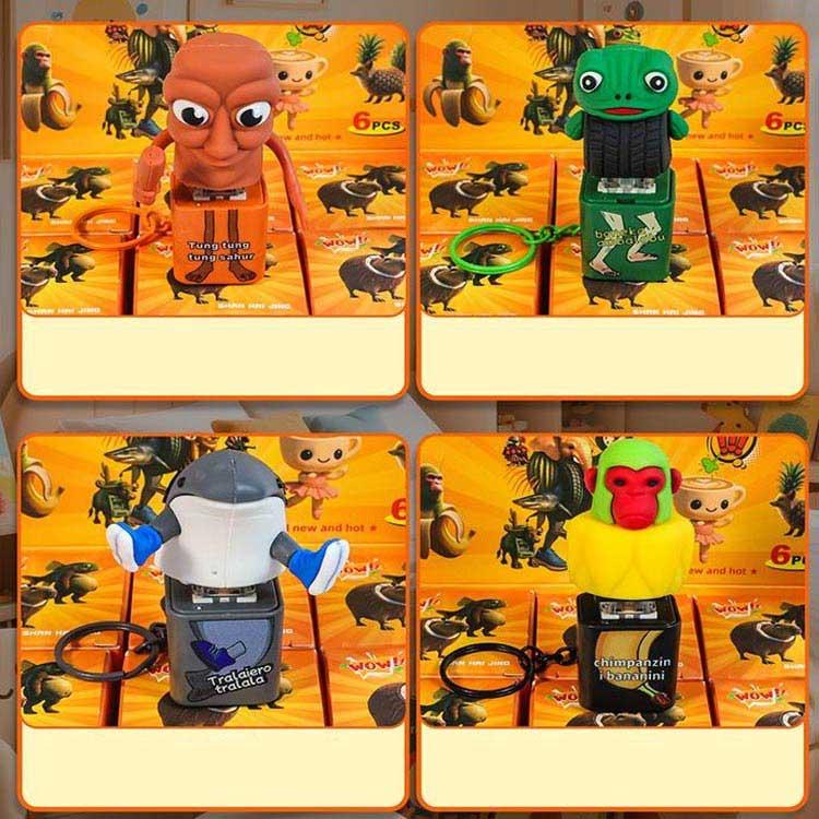 軽量 キーホルダー トゥントゥントゥンサーフール イタリアンブレイン