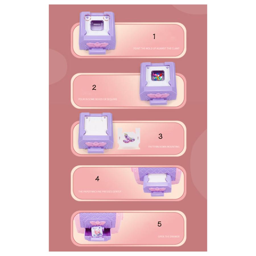 ステッカーメーカー おもちゃ 子供 シールメーカー おはじきシール Diy