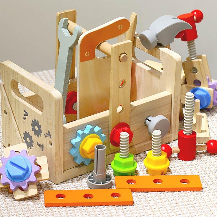 大工さん　おままごとセット新品 おもちゃ 大工さんままごとセット 工具セット 大工 木製 子ども 知育