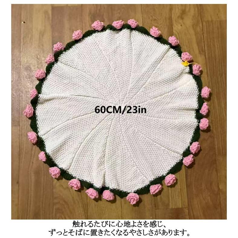 フラワーブランケット ロース ふんわり毛布 ブーケブランケット マルチクロス 完成品