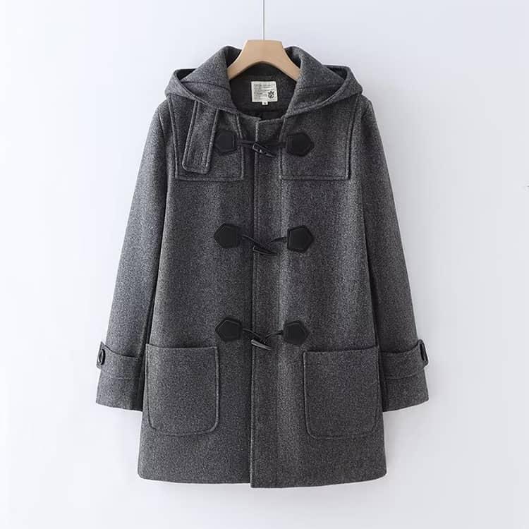 ダッフルコート 学生 冬 制服 フード付き 中綿入り スクールコート