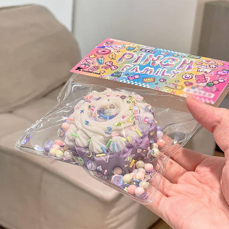 肉球 ケーキ 握って遊ぶ 3点セット スクイーズ ぬいぐるみ ドーナツ