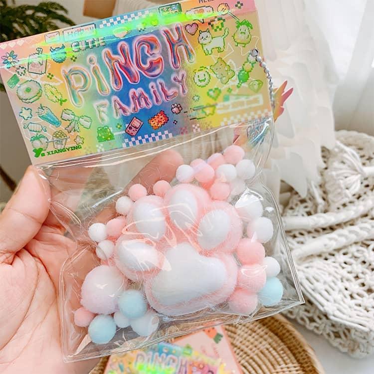 肉球 ケーキ 握って遊ぶ 3点セット スクイーズ ぬいぐるみ ドーナツ