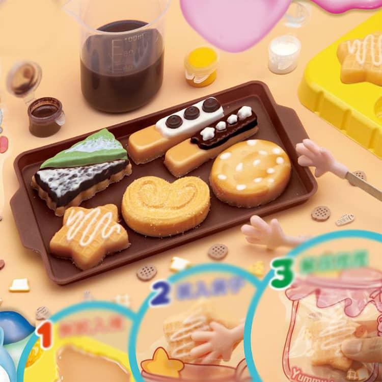 DIY スクイーズ 手芸 セット おもちゃ スクイーズレジン フロッキング