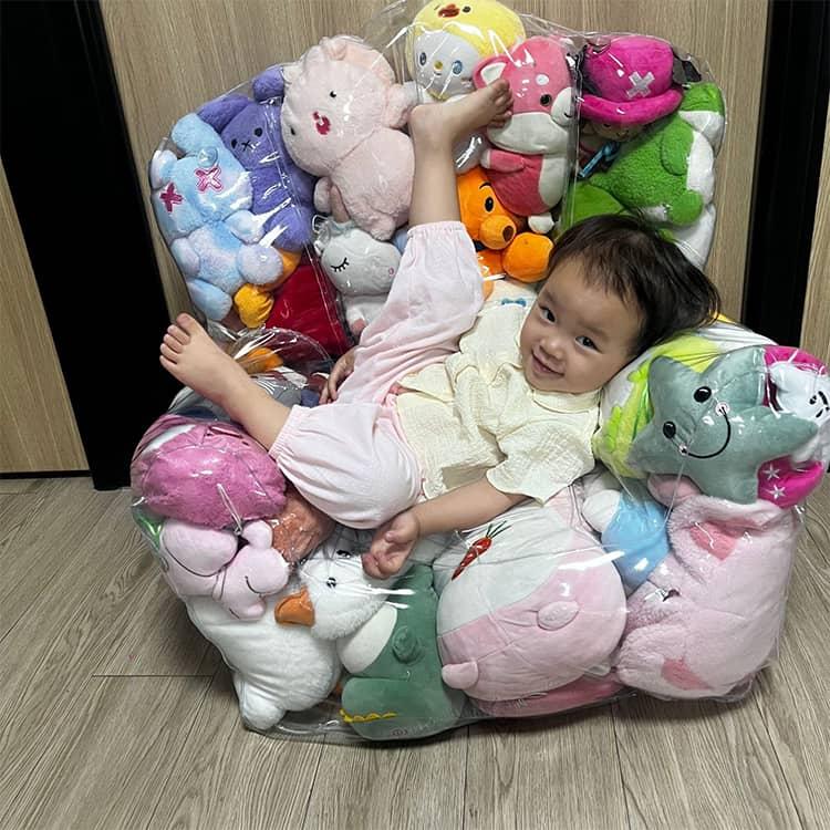 ローソファー ぬいぐるみ おもちゃ ビーンバッグ ソファー 椅子 子供用