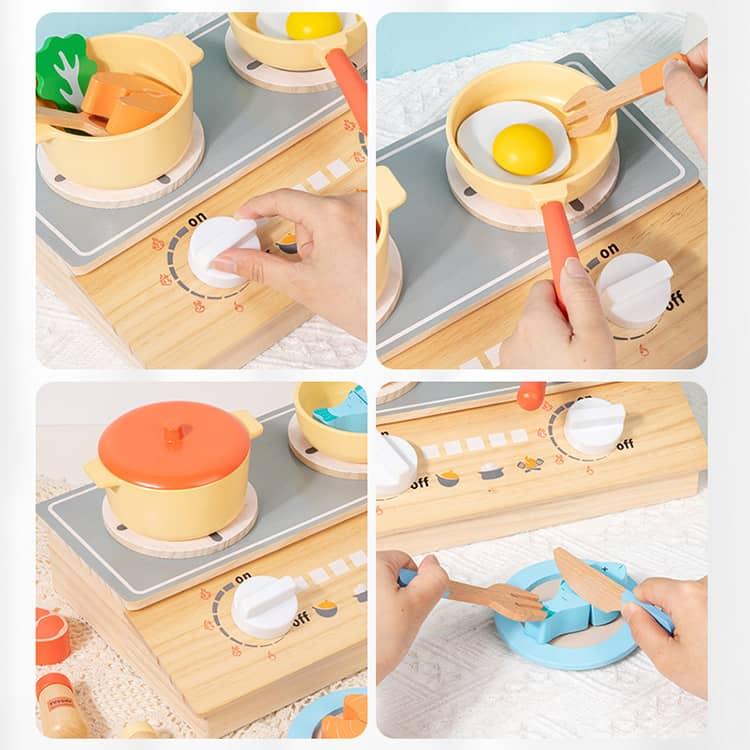 木製 木のおもちゃ おもちゃ おままごとキッチン 調理器具 調味料 