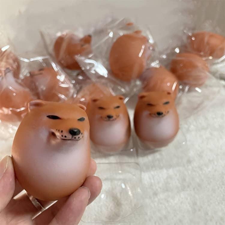 5個入り】スクイーズエッグ 犬 シバコ 卵 いぬ スクイーズおもちゃ