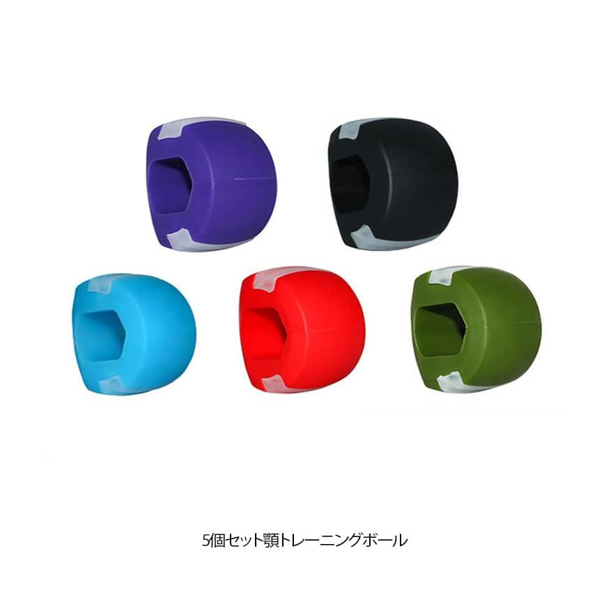 フェイスライン トレーニング 顎 5個セット あごエクササイザー 表情筋