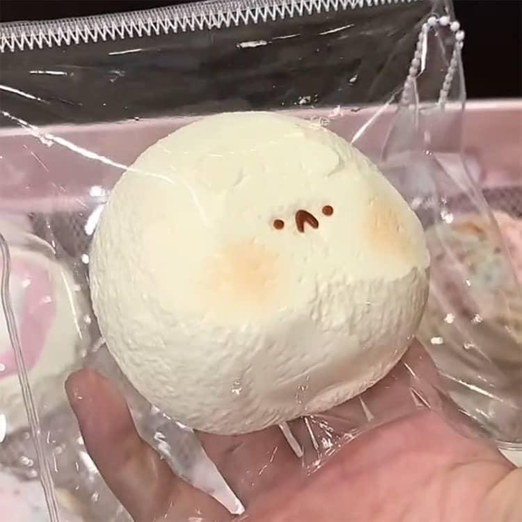 スティッキーボール 餅 スクイーズケーキおもちゃ 大福 癒し 弾力性が