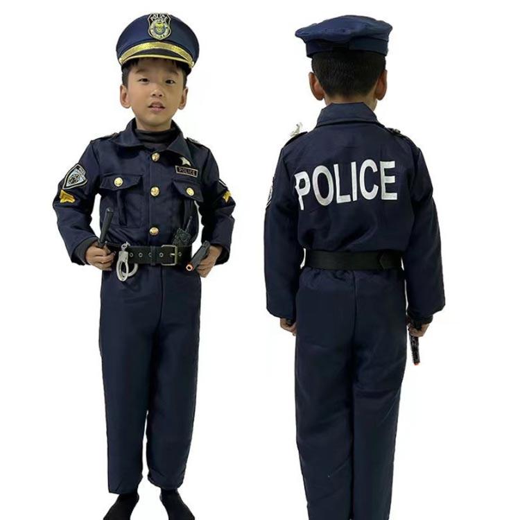 豪華7点セット ポリス コスプレ 子供 男の子 警察官 キッズ 子ども