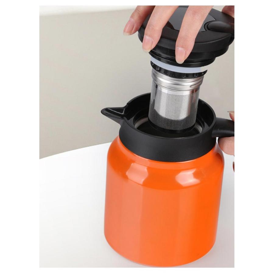 温度表示 急須 ポット 1000ml 800ml 大容量 陶器 保温 保冷 卓上ポット