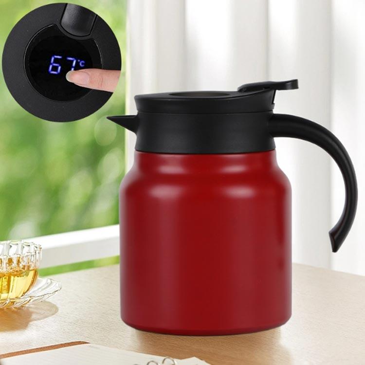 温度表示 急須 ポット 1000ml 800ml 大容量 陶器 保温 保冷 卓上ポット