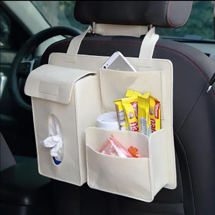 車用シートバックポケット 車用収納ポケット 折り畳み 車載 車の収納