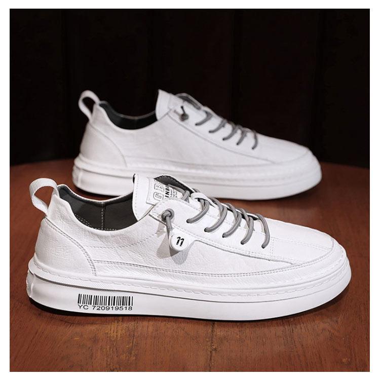スニーカー メンズ シューズ 靴 革 レザー ホワイト 白 ブラック 黒