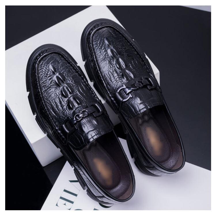 本クロコ☆ワニ革☆レザーシューズ☆メンズ☆ブラック☆革靴☆25cm相当 最高級 クロコダイル 本革 メンズ ビジネスシューズ ブラック メンズ靴