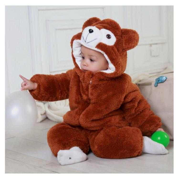 ベビー 着ぐるみ ロンパース パンダ 赤ちゃん くまさん カバーオール