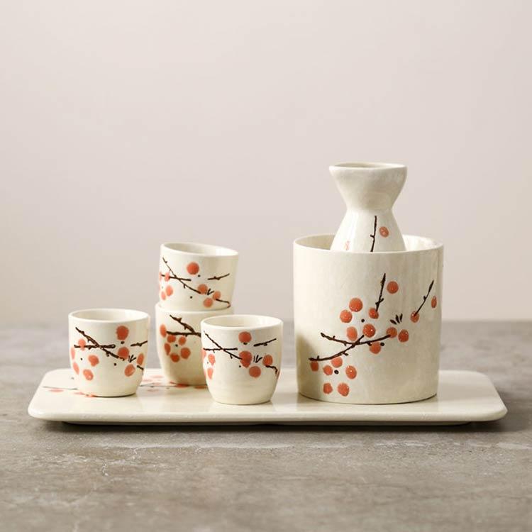 陶器 おちょこ 徳利 セット 6点セット 熱燗 お猪口 とっくり 和風 和式