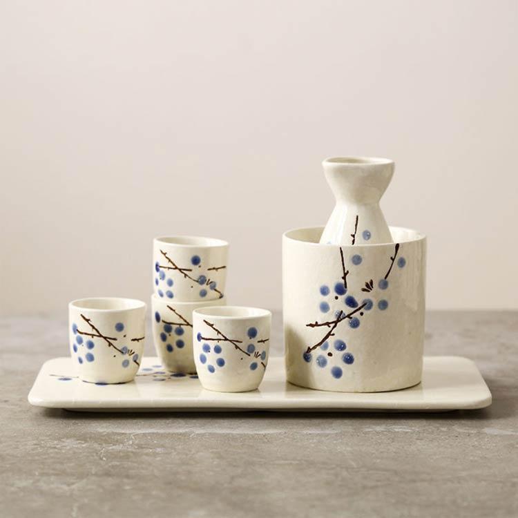 陶器 おちょこ 徳利 セット 6点セット 熱燗 お猪口 とっくり 和風 和式