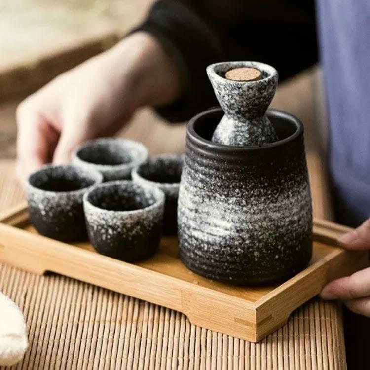 おちょこ 徳利 セット 熱燗 6点セット 陶器 お猪口 とっくり 酒