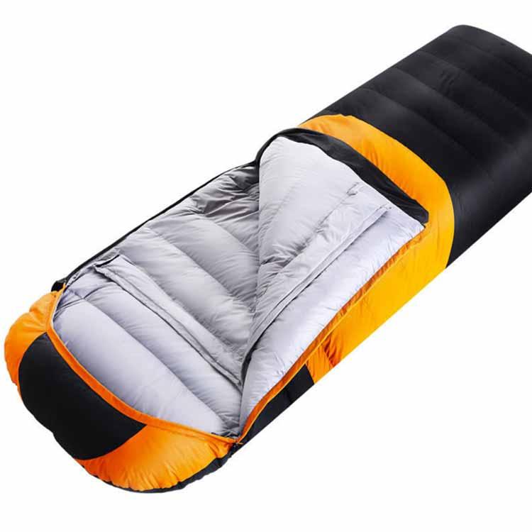 シュラフ 90%ダウン -10度 封筒型 洗える 寝袋 防水 防寒 4シーズン