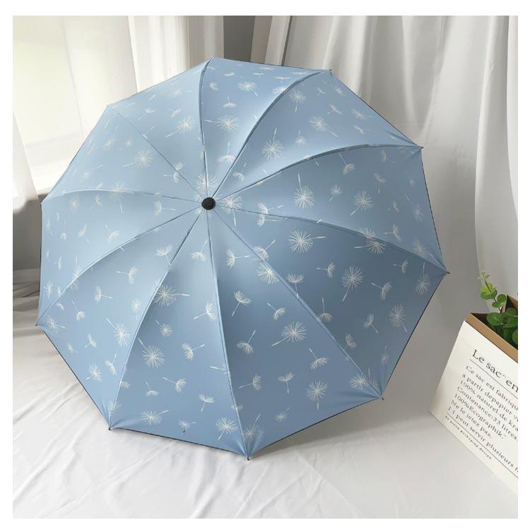 【未使用】グレイシー 折り畳み傘 日傘 晴雨兼用 無地 10本骨 ライトブルー 晴雨兼用折りたたみ日傘】グレイシー (Gracy) Tender bicolor