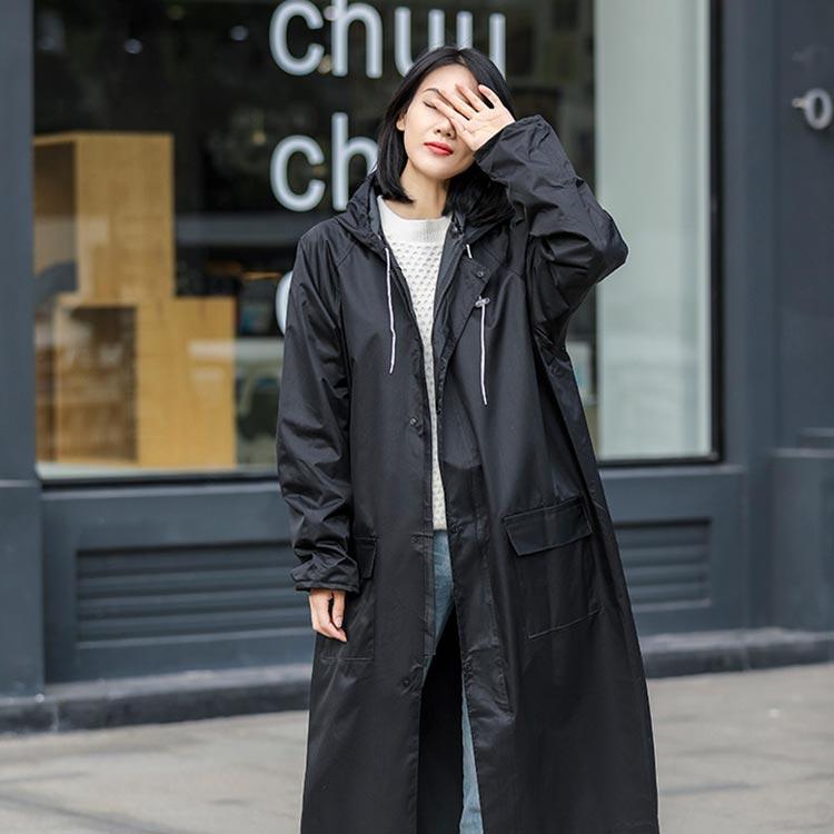 レインコート 自転車 男女兼用 袖付き レインポンチョ 前開きジッパー