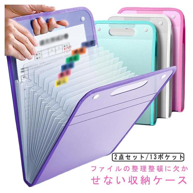 ファイルケース a4 日用品 雑貨 文具 文房具 学校 13ポケット テスト