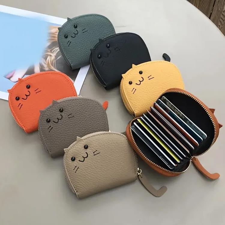 カードケース レディース 猫デザイン じゃばら コンパクト ミニ財布