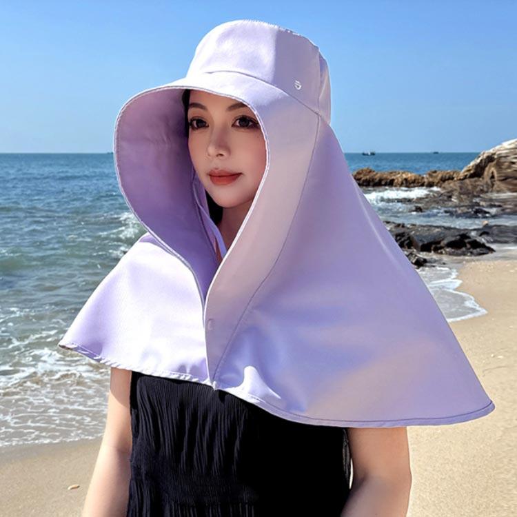 つば広帽子 レディース UVカット UVカット帽子 紫外線カット 肩まで