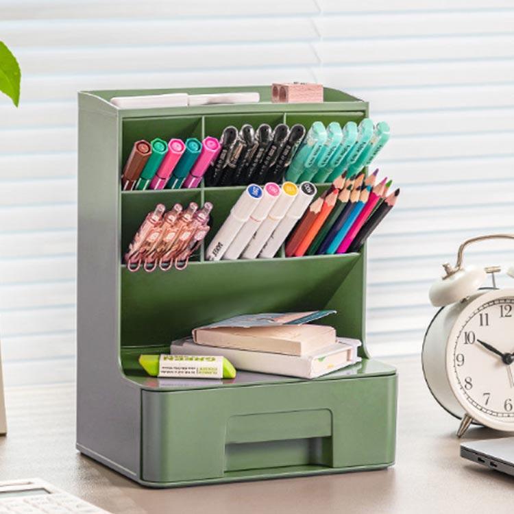 ペン立て 斜め 大容量 鉛筆立て デスクオーガナイザー 卓上収納