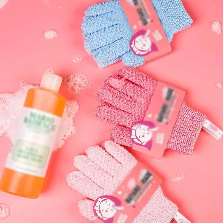 体洗う ボディミトン お風呂ミトン 3組セット 福祉用具 浴用手袋