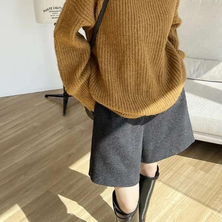 ハーフパンツ レディース Aライン 五分丈 ハーフ丈 ショートパンツ