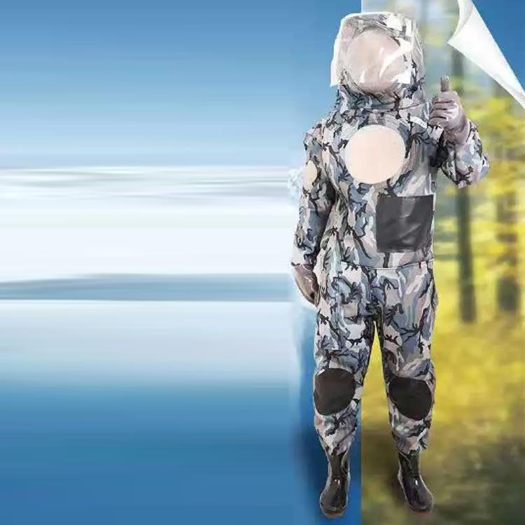 ファン付き作業服 養蜂用 防護服 通気性 養蜂 スーツ 服 スズメ蜂 木