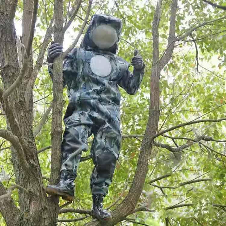 ファン付き作業服 養蜂用 防護服 通気性 養蜂 スーツ 服 スズメ蜂 木