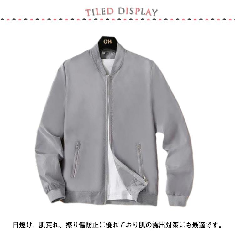 ラッシュガード ジャケット メンズ UVカット 長袖 スタジャン ブルゾン