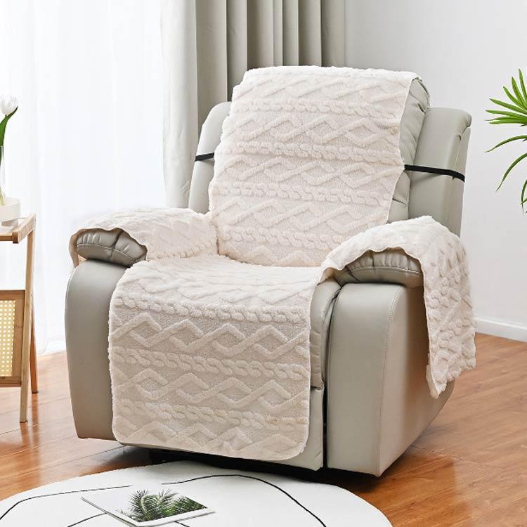 マッサージチェアカバー ボアフリース リクライニングチェアカバー