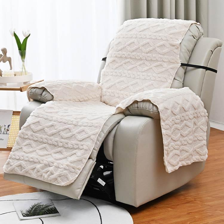 マッサージチェアカバー ボアフリース リクライニングチェアカバー